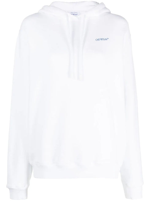 Diag Stripe-print cotton hoodie